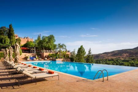 Kasbah Tamadot terrace pool